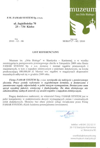 Famar System: Muzeum im. Ora Biaego