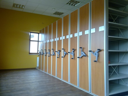 Regay przesuwne - regay COMPACTUS Office ( regay jezdne, regay przesuwane )